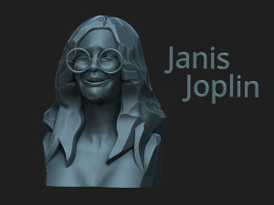 Janis Joplin 3D Print Model