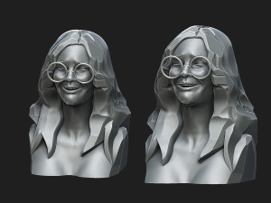 Janis Joplin Modelo de impresión 3D
