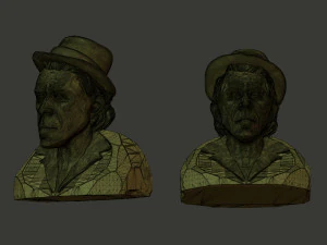 Tom Waits 3D Print Model