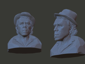 Tom Waits Modèles 3D en vedette