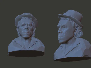Tom Waits 3D Print Model