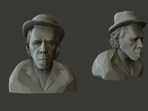 Tom Waits Modèles 3D en vedette