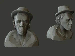 Tom Waits 3D Print Model