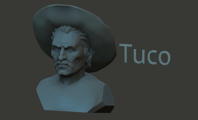 Eli Wallach 3D Print Model .c4d .max .obj .3ds .fbx .stl .blend 