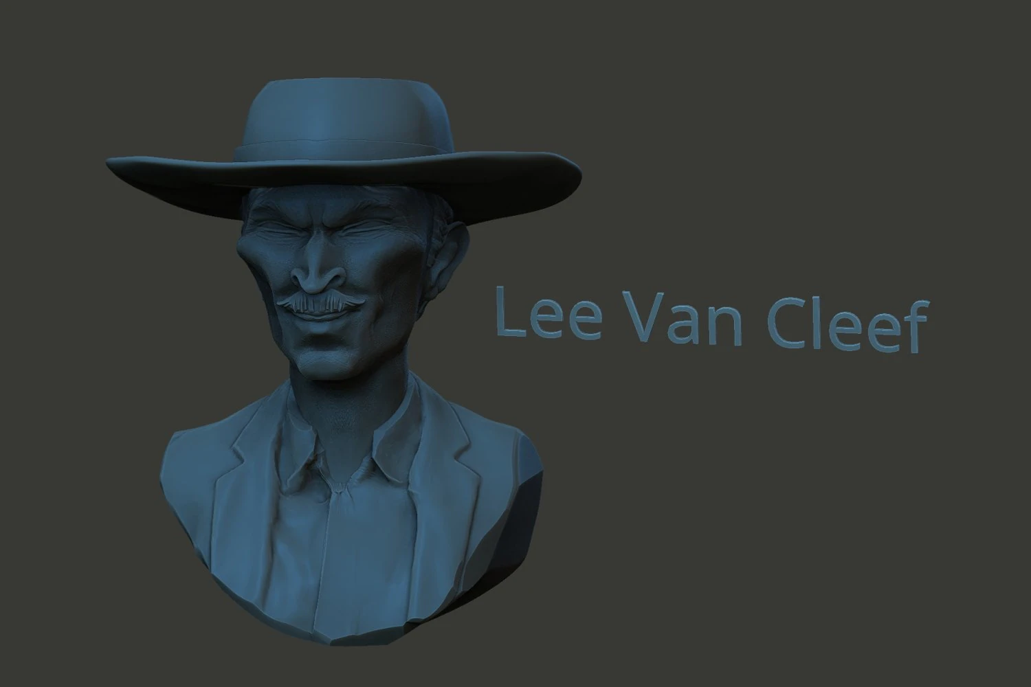 Lee Van Cleef 3D Print Model .c4d .max .obj .3ds .fbx .stl .blend