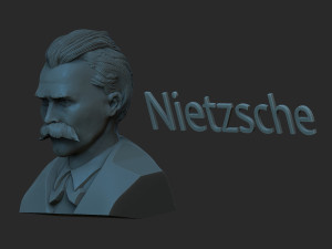 Friedrich Nietzsche 3D प्रिंट मॉडल