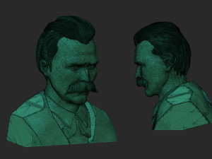 Friedrich Nietzsche 3D 프린트 모델