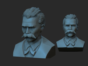 Friedrich Nietzsche 3D 프린트 모델