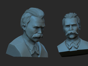 Friedrich Nietzsche 3D 프린트 모델