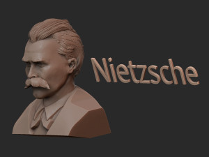 Friedrich Nietzsche 3D 프린트 모델