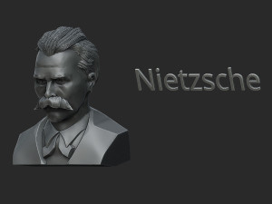 Friedrich Nietzsche 3D 프린트 모델