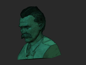 Friedrich Nietzsche 3D 프린트 모델