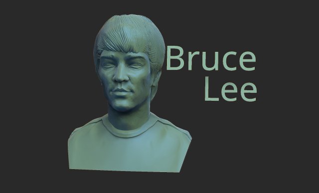 Bruce lee 3D Принт Модель .c4d .max .obj .3ds .fbx .stl .blend 