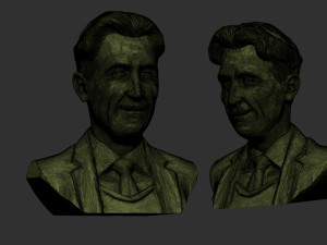 George Orwell 3Dプリントモデル