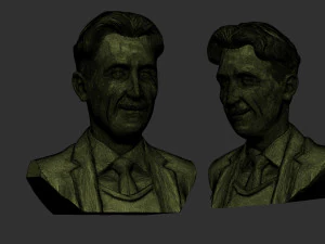 George Orwell 3D Druckmodell