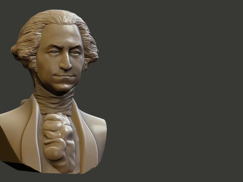 George Washington 3D Print Model