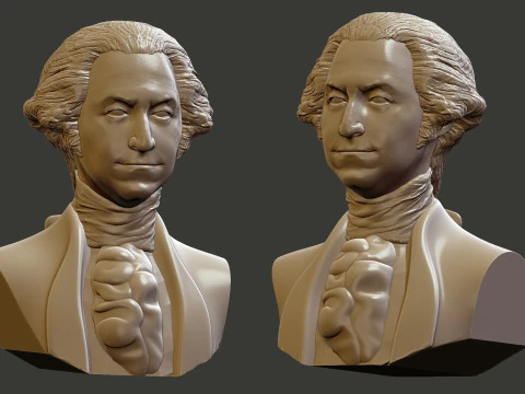George Washington 3D Print Model
