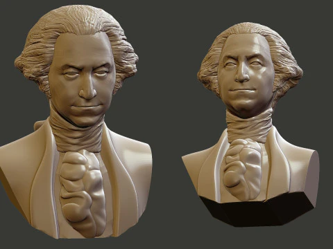 George Washington 3D Print Model