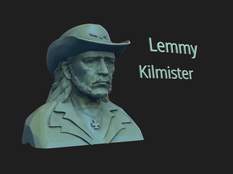 Lemmy Kilmister Modello di stampa 3D