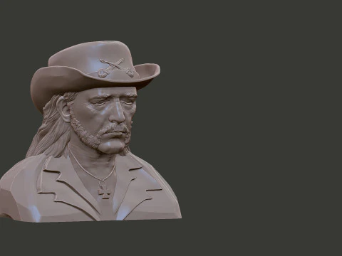 Lemmy Kilmister 3D Print Model