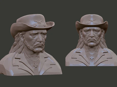 Lemmy Kilmister 3D Print Model