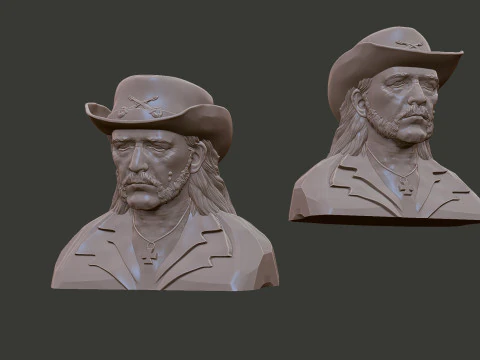 Lemmy Kilmister 3D Print Model