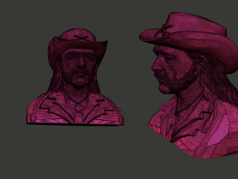 Lemmy Kilmister 3D 打印模型
