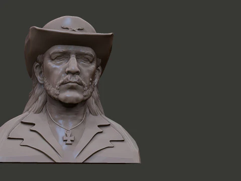 Lemmy Kilmister 3D Print Model