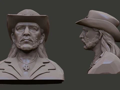 Lemmy Kilmister 3D Print Model