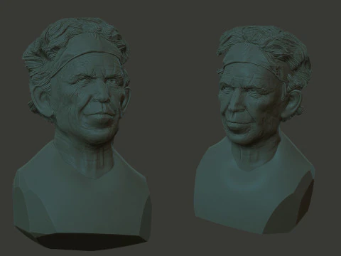 Keith Richards 3D Print Model