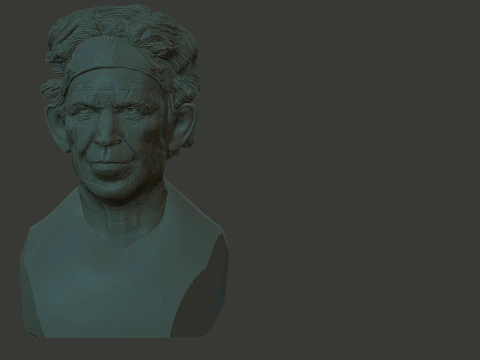 Keith Richards 3D Print Model