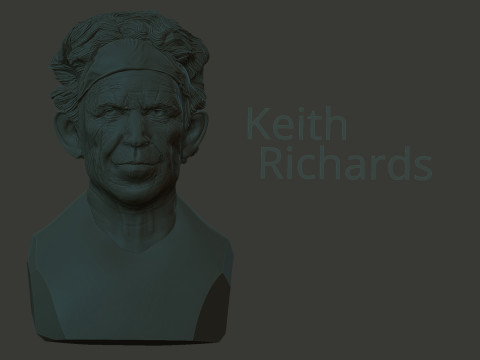 Keith Richards Modèles 3D en vedette