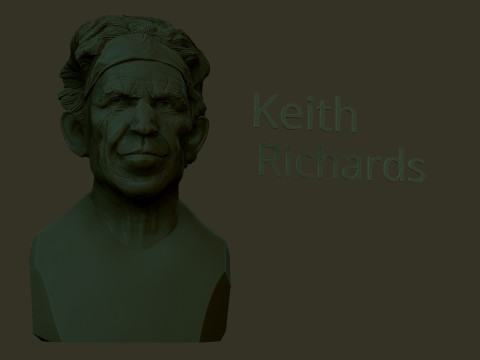 Keith Richards Modèles 3D en vedette