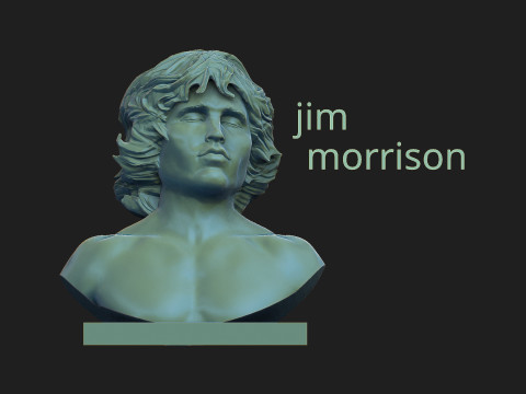 Jim Morrison Modello di stampa 3D