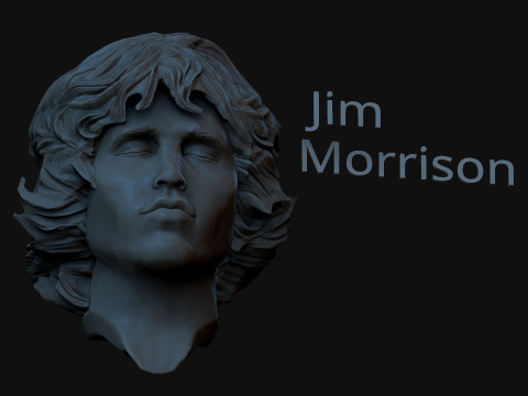Jim Morrison 3D Print Model