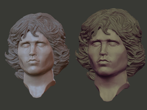 Jim Morrison 3D Print Model