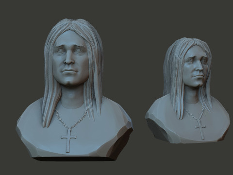 Ozzy Osbourne 3D Print Model