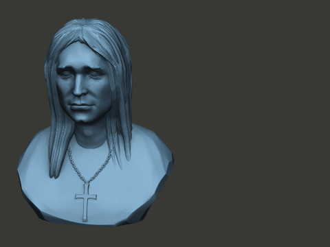 Ozzy Osbourne 3D Print Model