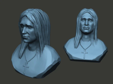 Ozzy Osbourne 3D Print Model