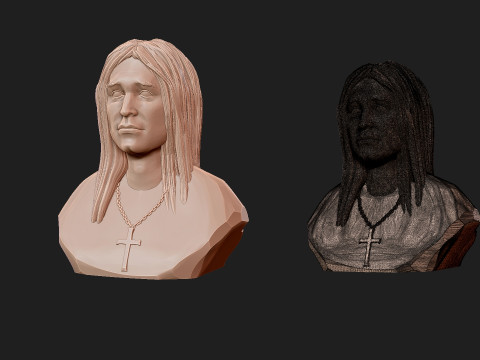 Ozzy Osbourne 3D Print Model