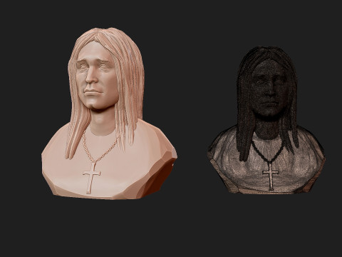 Ozzy Osbourne 3D Print Model