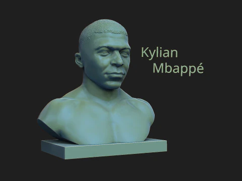 Kylian Mbappe 3D Baskı Modeli