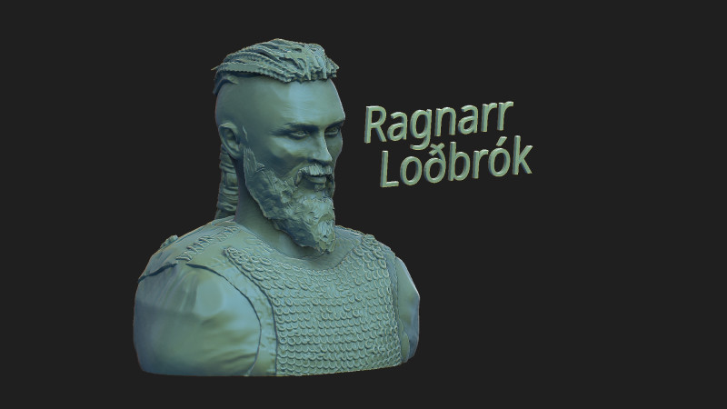 Ragnar 3D-Druckmodell .c4d .max .obj .3ds .fbx .stl .blend 