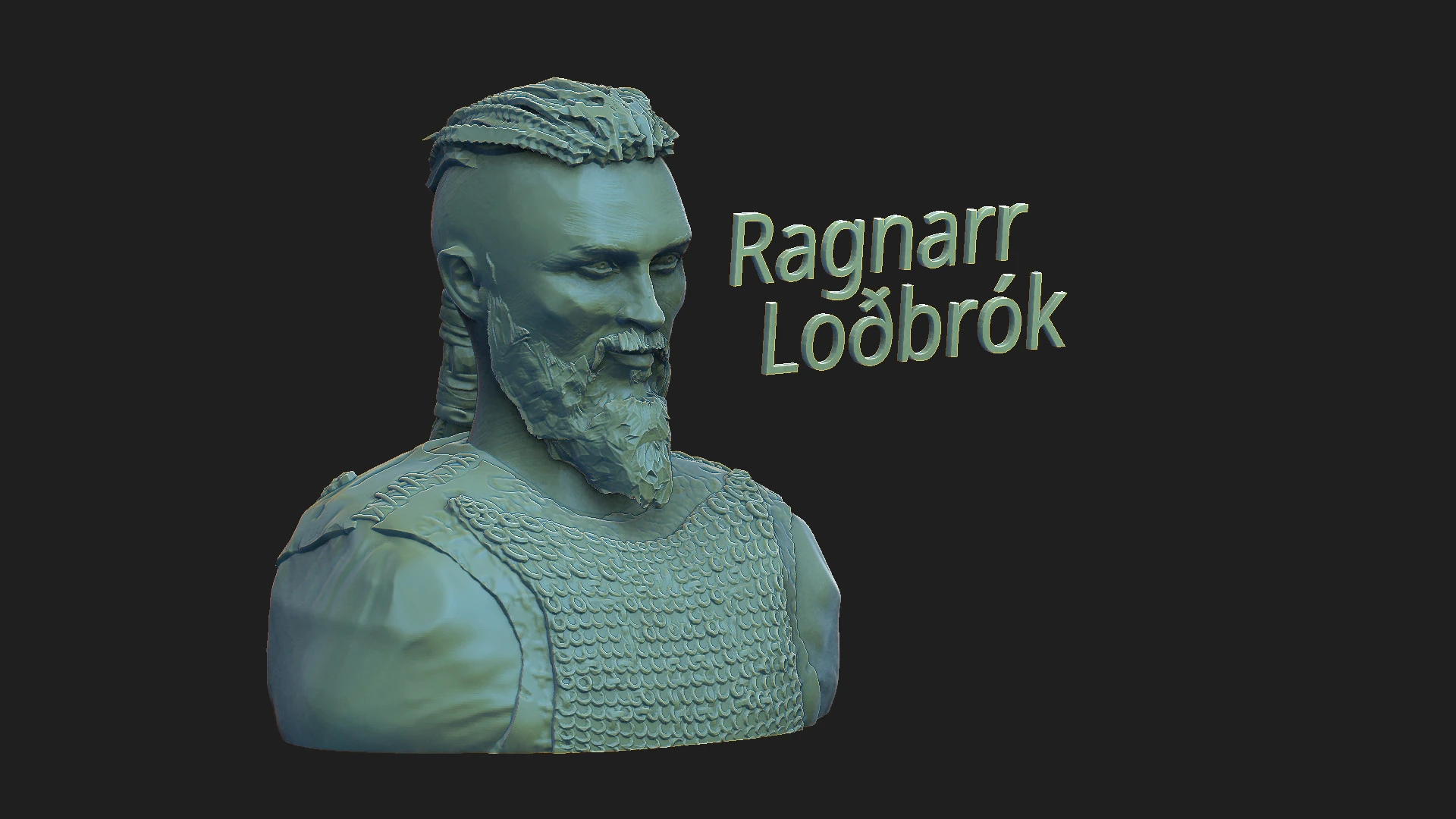 Ragnar 3D Print Model .c4d .max .obj .3ds .fbx .stl .blend 