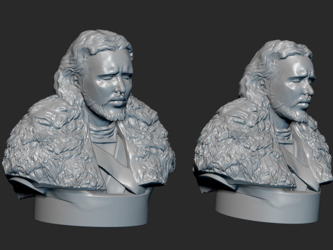 Jon Snow Model Cetak 3D