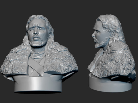 Jon Snow Model Cetak 3D