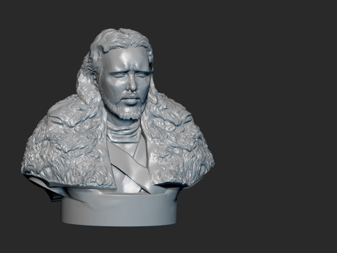 Jon Snow Model Cetak 3D