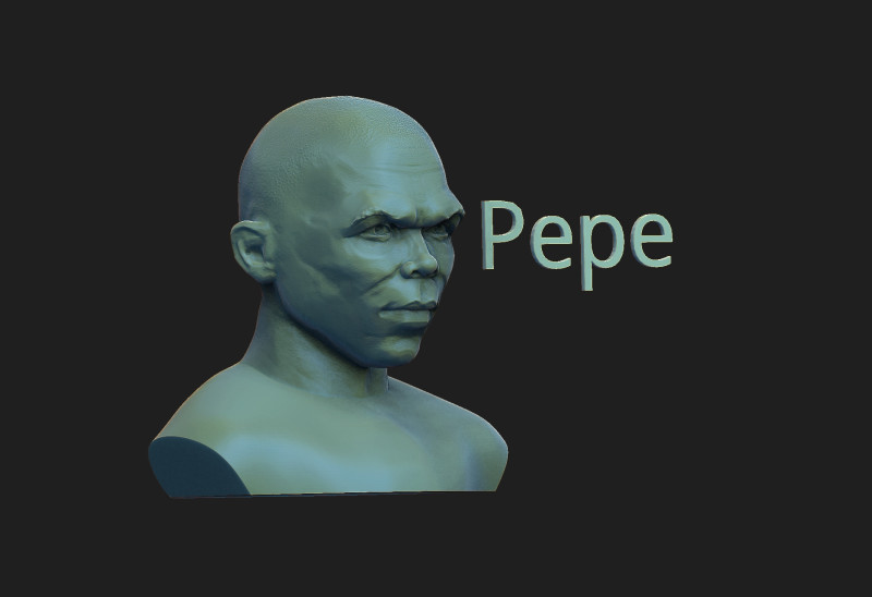 Pepe 3D printmodel .c4d .max .obj .3ds .fbx .stl .blend 