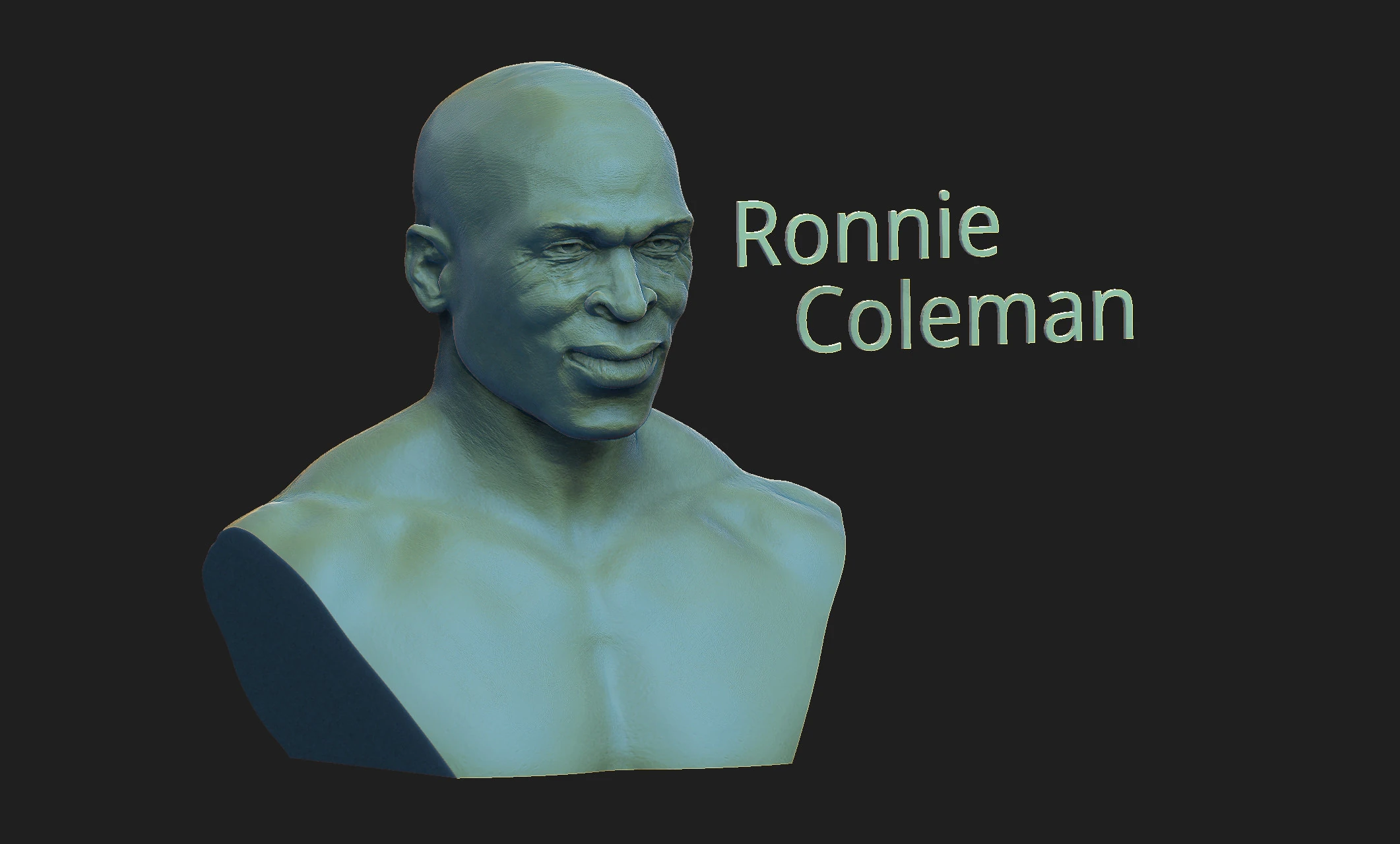 Ron Coleman 3D Print Model .c4d .max .obj .3ds .fbx .stl .blend 