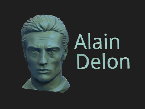 Alain Delon 3D Print Model